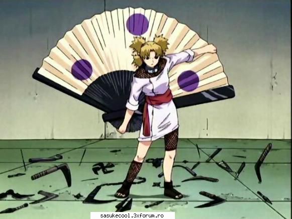 name: temari 
age: 15 
birthday: 23 august 
zodiac: leo 
rank: genin 
from: gaara, kazekage